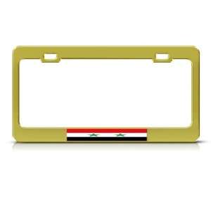 Syria Syrian Flag Country Metal license plate frame Tag 