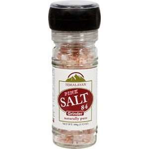 WBM Himalayan Pink Cooking Salt 84 Refillable Glass Grinder Jar 