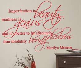Vinyl Wall Art Saying Decor Marilyn Monroe Sticker Inspirational Decal 