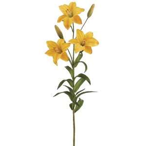  Faux 36 Asiatic Tiger Lily Spray Yellow (Pack of 12 