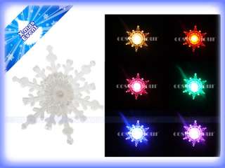 Snow Flake LED Light Window Christmas Ornament Night  
