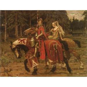  FRAMED oil paintings   Alphonse Maria Mucha   24 x 18 