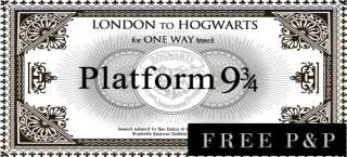 Harry Potter Hogwarts Express Train Ticket Replica style beautiful 