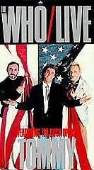 Who, The   Live Featuring the Rock Opera Tommy VHS, 1989 044744902831 