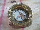 bean bag glass ashtray with horse head vintage 
