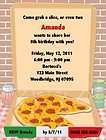 Pizza Party Invitations/Bi​rthday Party Supplies
