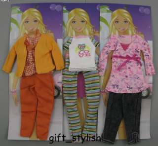 Lot 3 pcs Barbie Dolls clothes Accessories IA64  