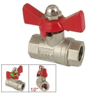 Amico Water Gas Flow Control 1/2 Female Thread Butterfly Handle Ball 