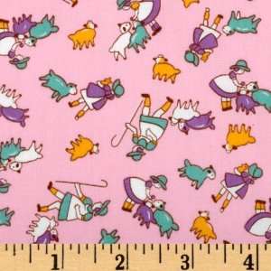   The Three Bears Collection Little Bo Peep Baby Pink Fabric By The Yard