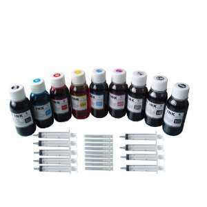   ink cartridges and EPSON R2880 printer + 9 syringes