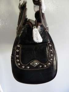 Montana West Black Cross Western Purse Handbag NWT studded  