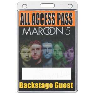  Maroon 5 All Access Laminated Pass V.I.P. 