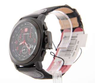 70880 Wenger Swiss Military Nylon Date Mens Watch Chrono Tachymeter 