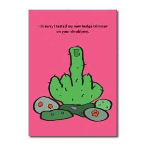  Funny Happy Birthday Card Hedge Trimmer Humor Greeting Really 