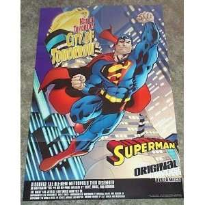  Rare 1999 Superman The Man of Tomorrow 34 x 22 DC Comics 