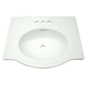   single bowl bathroom wash basin with 4 inch center