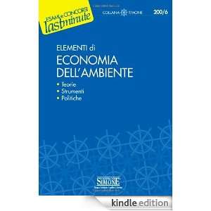 Elementi di economia dellambiente (Il timone) (Italian Edition) S 