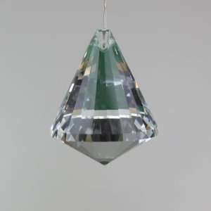  40mm 24% lead crystal Prism Cone Stone   1.57 Clear 