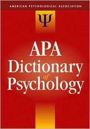 APA Dictionary of Psychology, (1591473802), APA, Textbooks   Barnes 