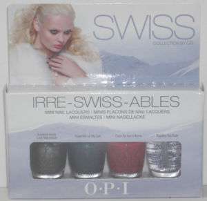 OPI Irre Swiss ables Mini, 4pc. 1/8oz, Nail Polish  