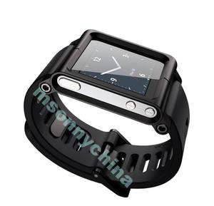 NEW LunaTik multi touch watch band for ipod nano 6(Blcak)  