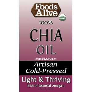  Organic Chia Seed Oil (8 oz.)