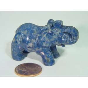  Lapis Lazuli Elephant Stone Carving 