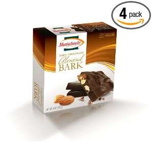 Manischewitz Dark Chocolate Almond Bark, Gift Box, 5 Ounce Boxes (Pack 