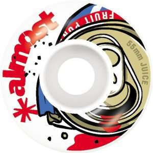  Almost Fruit Juice 55mm White Red Skate Wheels Sports 