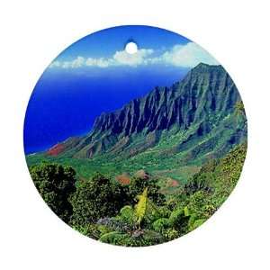 Hawaii scenic photo Ornament round porcelain Christmas Great Gift Idea