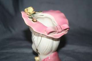 Lady Headvase Lefton Japan Glamour Girl Hat w/ Bow & Flower  
