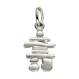  Rembrandt Charms Inukshuk Charm, Sterling Silver Jewelry