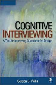 Cognitive Interviewing, (0761928030), Gordon B. Willis, Textbooks 