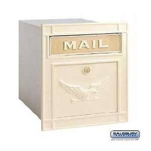  Cast Aluminum Column Mailbox   Locking   Eagle Door 
