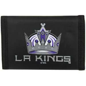  Los Angeles Kings Black Nylon Tri Fold Wallet