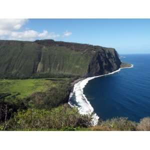 Hawaiis Waipio Valley Meets the Sea on the Big Island   Fine Art Gicl 