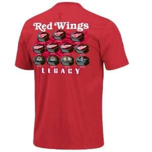   Red Wings Majestic Built to Last Legacy Red T Shirt