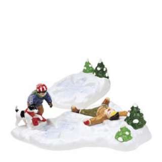 DEPT 56 SNOW VILLAGE ANGELS IN THE SNOW SET OF 2 #55024  