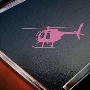  MD 500D Hughes Helicopter Pink Decal Truck Window Pink 