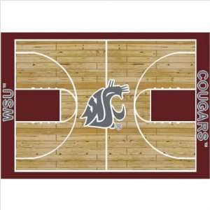  College Court Washington State Cougars Rug Size 5 4x7 
