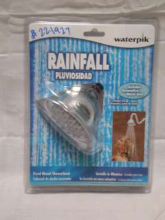 Waterpik Fixed Mount Shower Rainfall Head New  