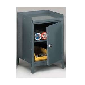  EDSAL Two Shelf Shop Cabinet   Gray Industrial 