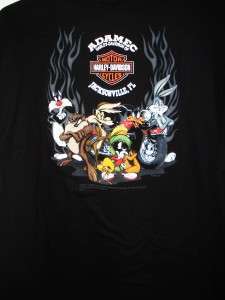 NWT Mens Harley Davidson Wiley Coyote Hot Ride Short Sleeve T Shirt XL 