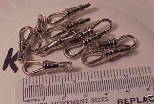 Large WHITE Swivels  Pocket Watch Chains TEN Pieces 10  