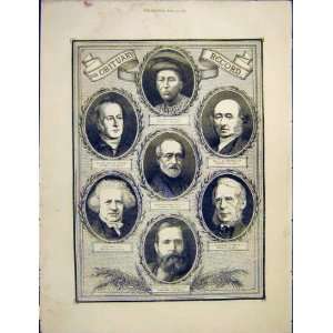  Portrait Dixon Quaker Lonsdale Campbell Old Print 1872 