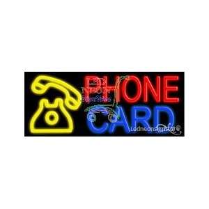  Phone Card Neon Sign 13 Tall x 32 Wide x 3 Deep 