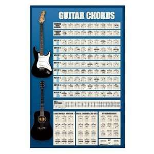  Guitar Chords (New Chart) Music Poster Print