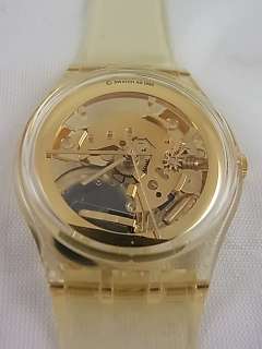GZ115 New Swatch   1990 Golden Jelly Collector Special  