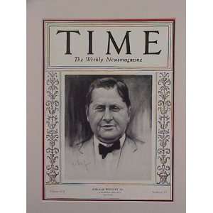  William Wrigley Chicago Cubs Owner October 14 1929 Time 