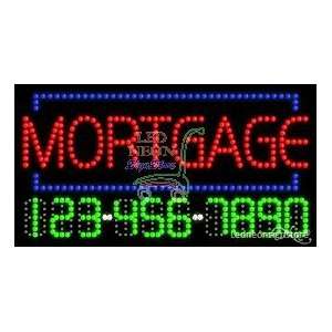 Mortgage LED Sign 17 inch tall x 32 inch wide x 3.5 inch deep outdoor 